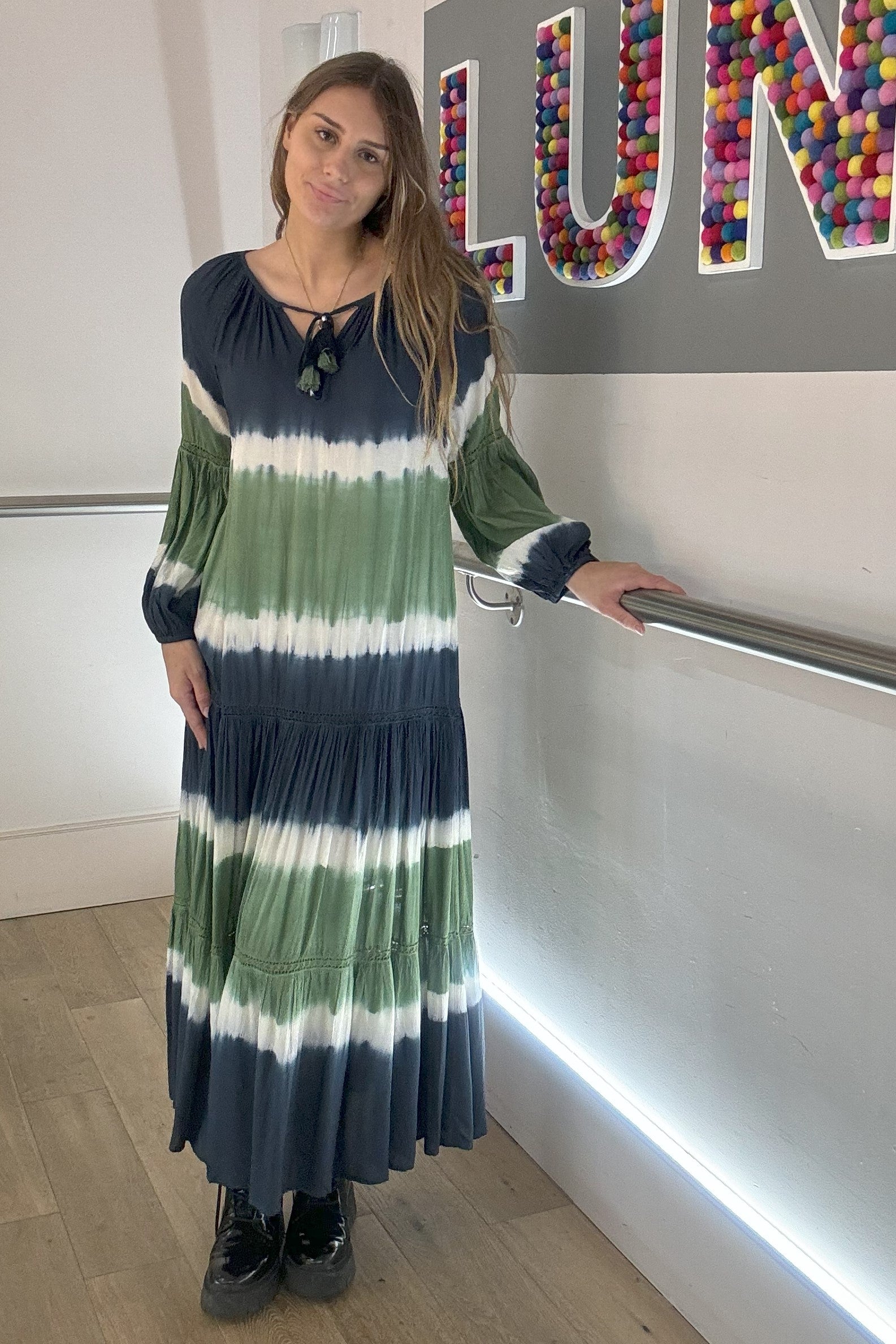 Tie Dye Maxi Dress - Luna UK