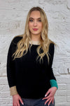 The Farrah Contrast Trim Sweater