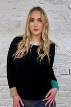 The Farrah Contrast Trim Sweater