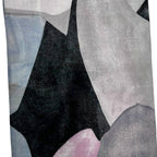 Soft Abstract Painting on Solid Canvas Scarf