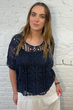The Allona Double-Layer Crochet Top