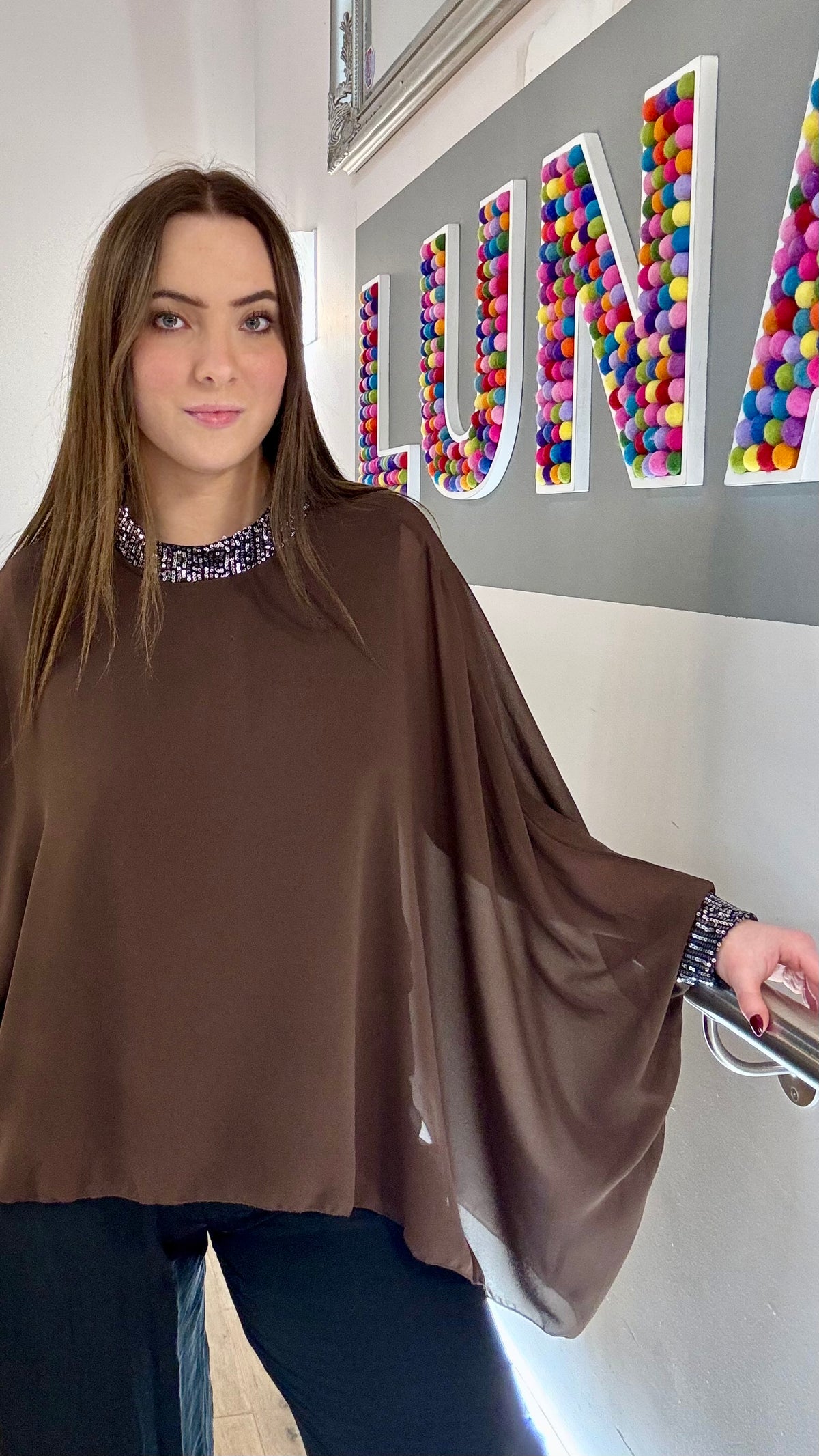 The Sabine Sequin Drape