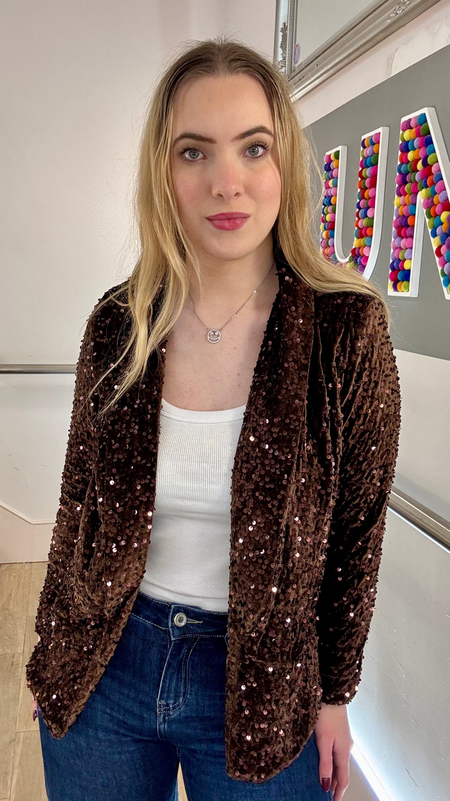 The Ariella Sequin Blazer