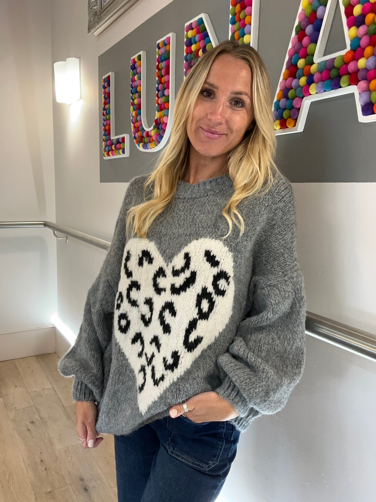 Chunky Heart Jumper