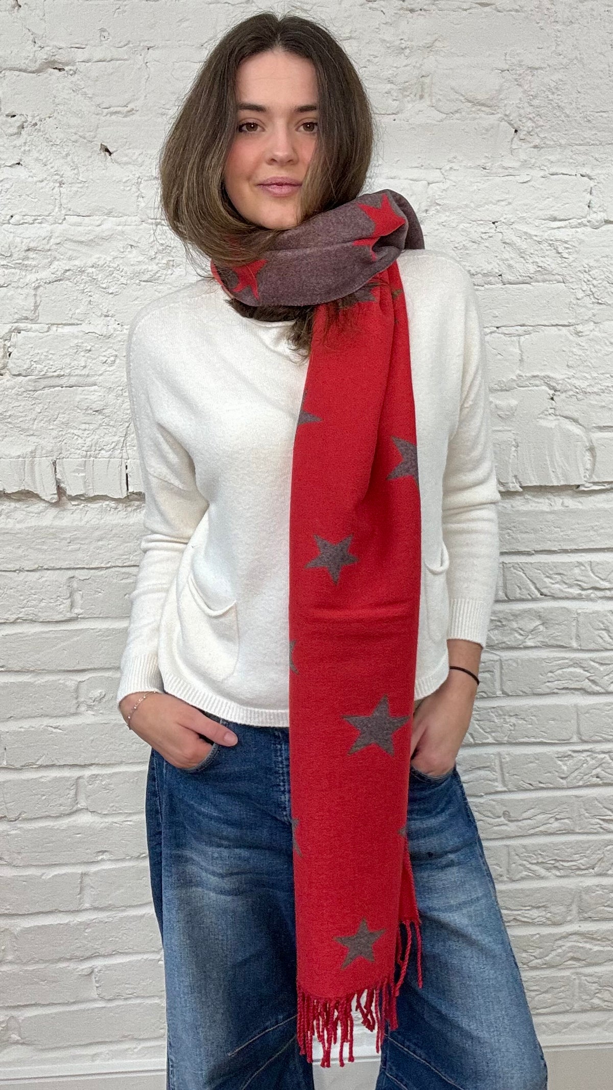 The Astrid Cashmere Mix Star Scarf