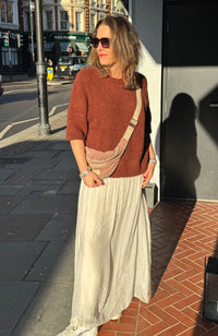 Silk Overlay Skirt (OS 8-16)