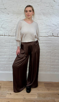 Jojo Satin Wide Leg Trousers
