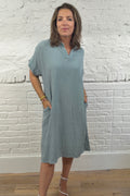 The Kelsie Cotton and Linen Dress