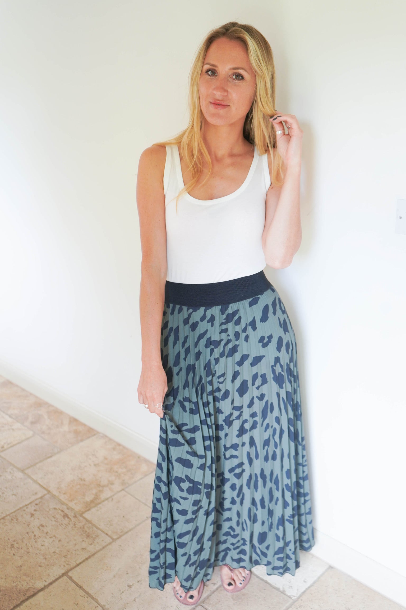 Long cheetah skirt best sale