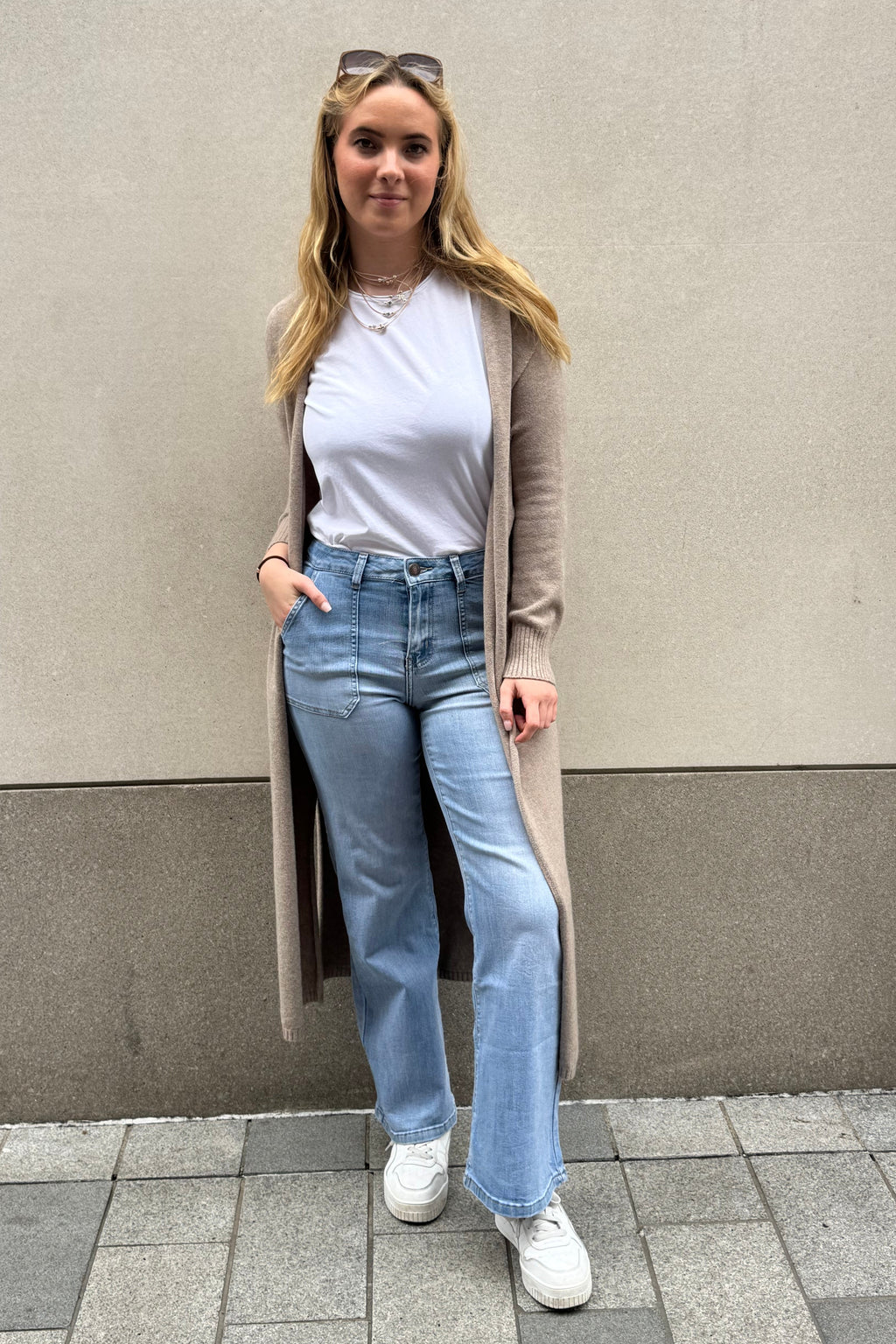 Long Side Slit Cardigan