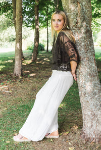 Silk Waistband Trousers