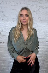 Satin Whisper Knot Top