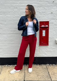 Pleated Tie Waist Trouser