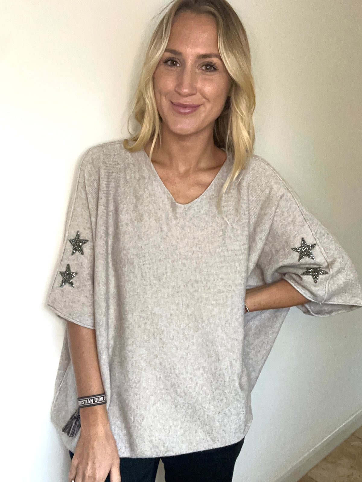 3/4 Sleeve Star Jumper