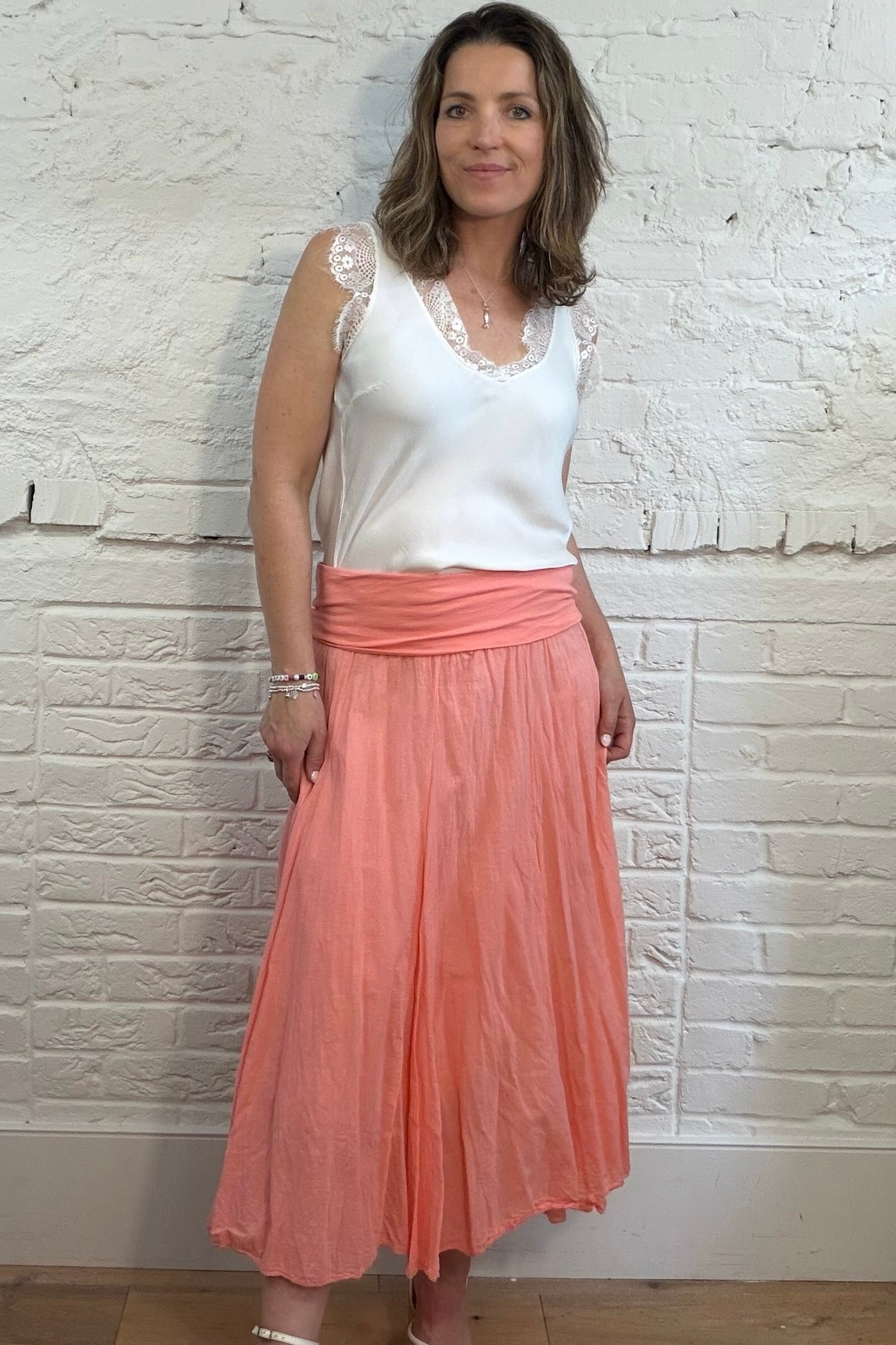 Annabel Cotton Midi Skirt