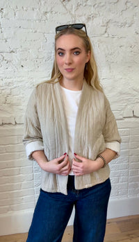 Chaqueta acolchada con estampado de diamantes