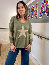 Sparkle Star Knitted Jumper