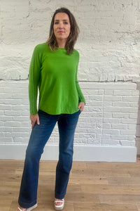 Phoebe Curved Hem Round Neck