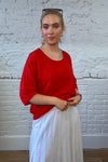 100% Cotton Plain Short Sleeve Top (Larger Fit)