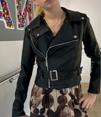 Faux Leather Biker Jacket