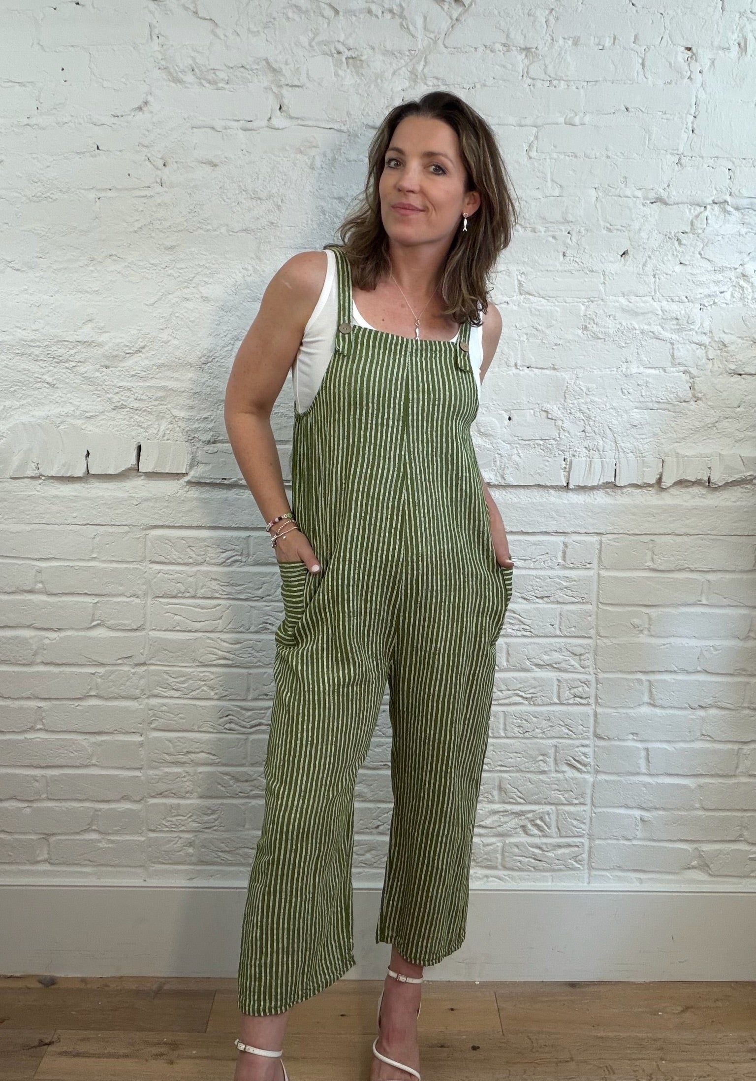 Pinstripe Dungarees