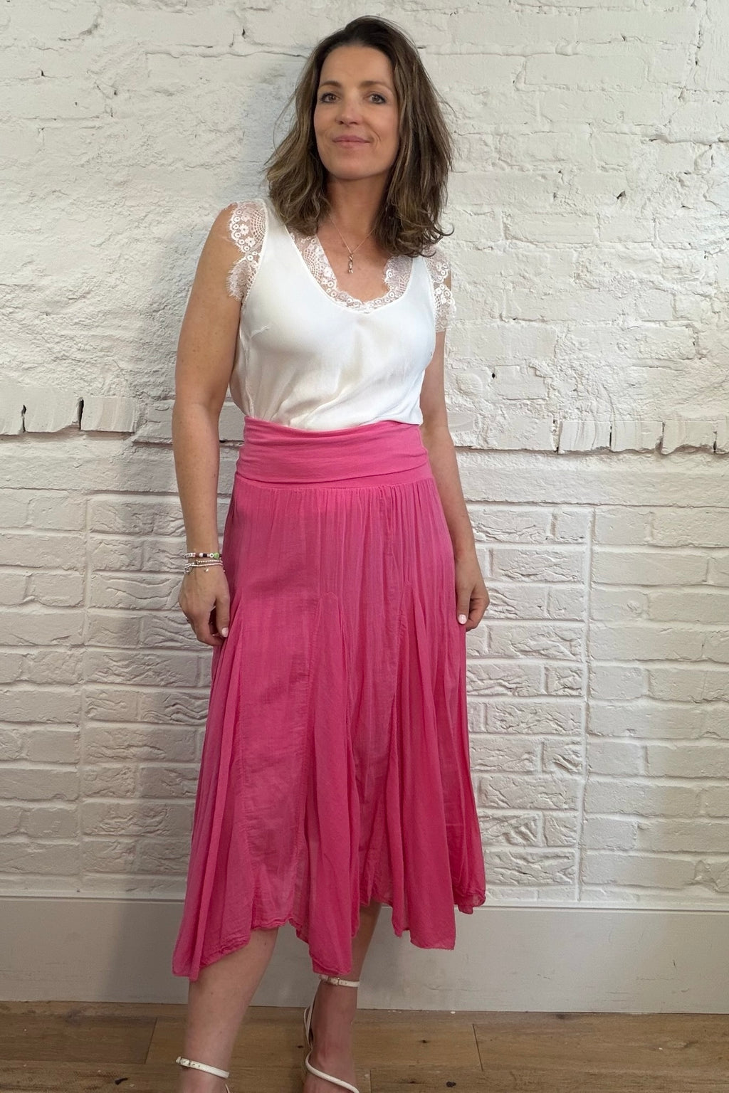 Annabel Cotton Midi Skirt