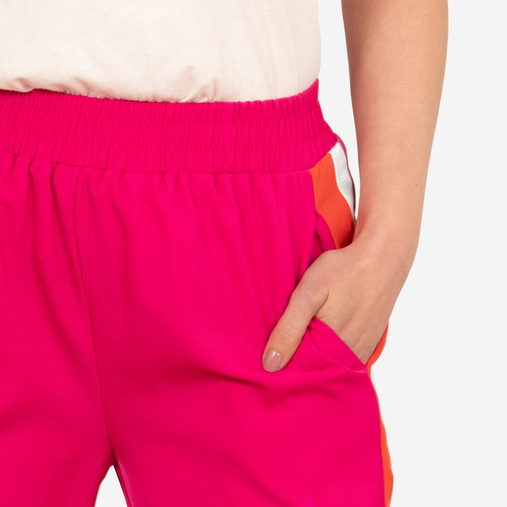 Double Stripe Wide Leg Trousers
