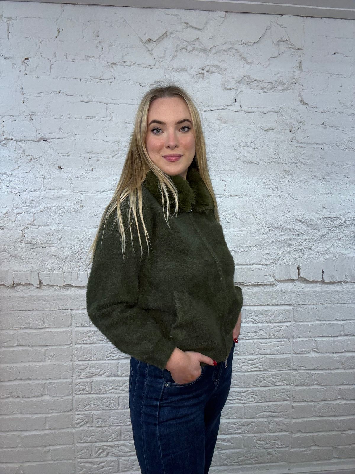 Delilah Luxe Fur Collar Jacket