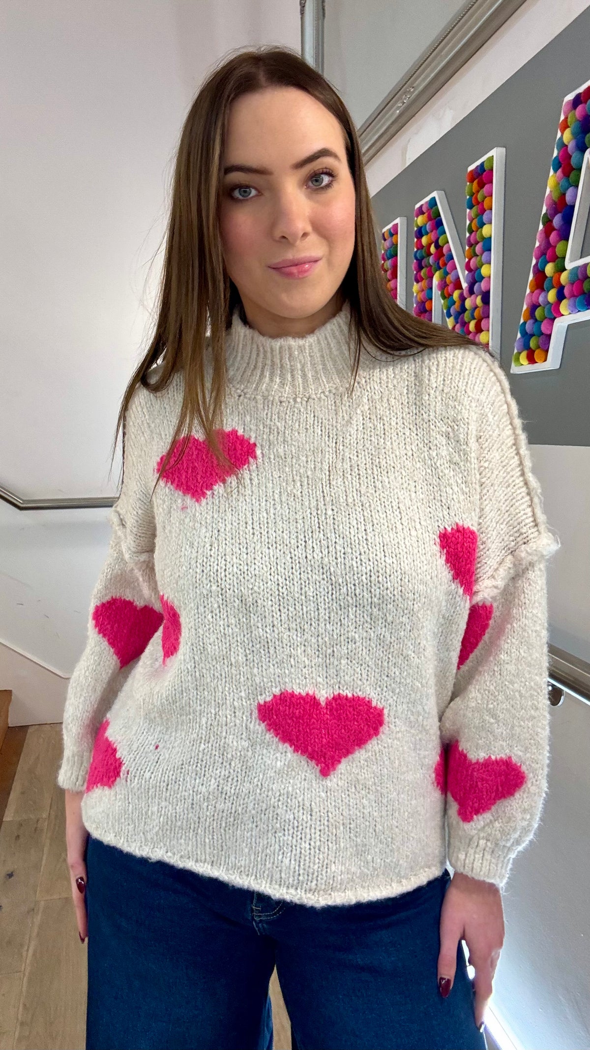 The Abigail Heart Jumper