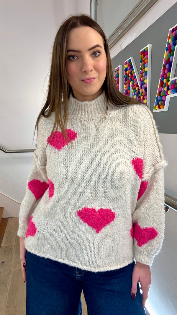The Abigail Heart Jumper