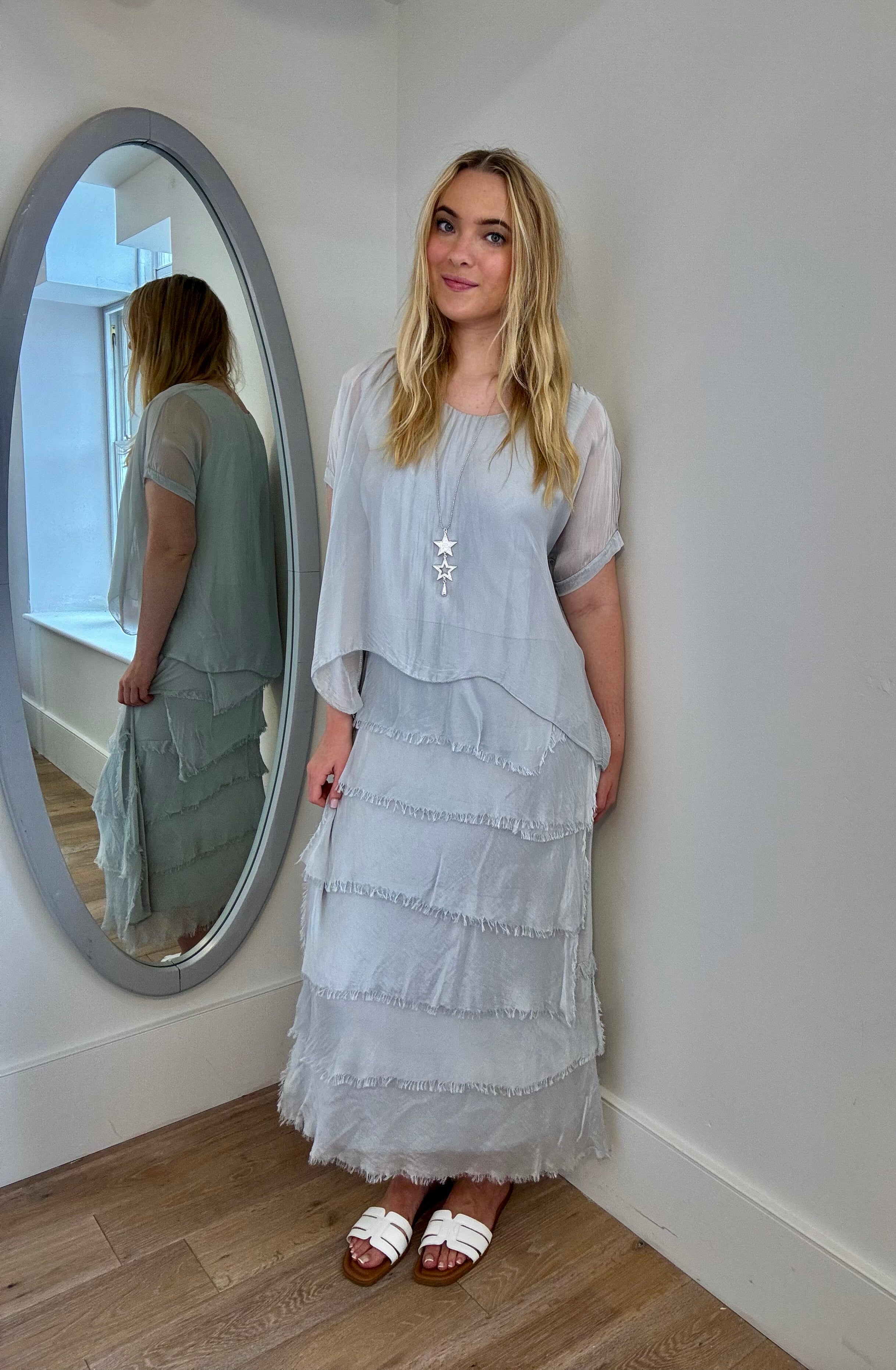 Silk Overlay Dress