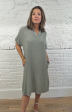 The Kelsie Cotton and Linen Dress