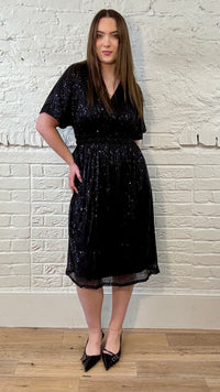 The Audra Midi Sequin Dress