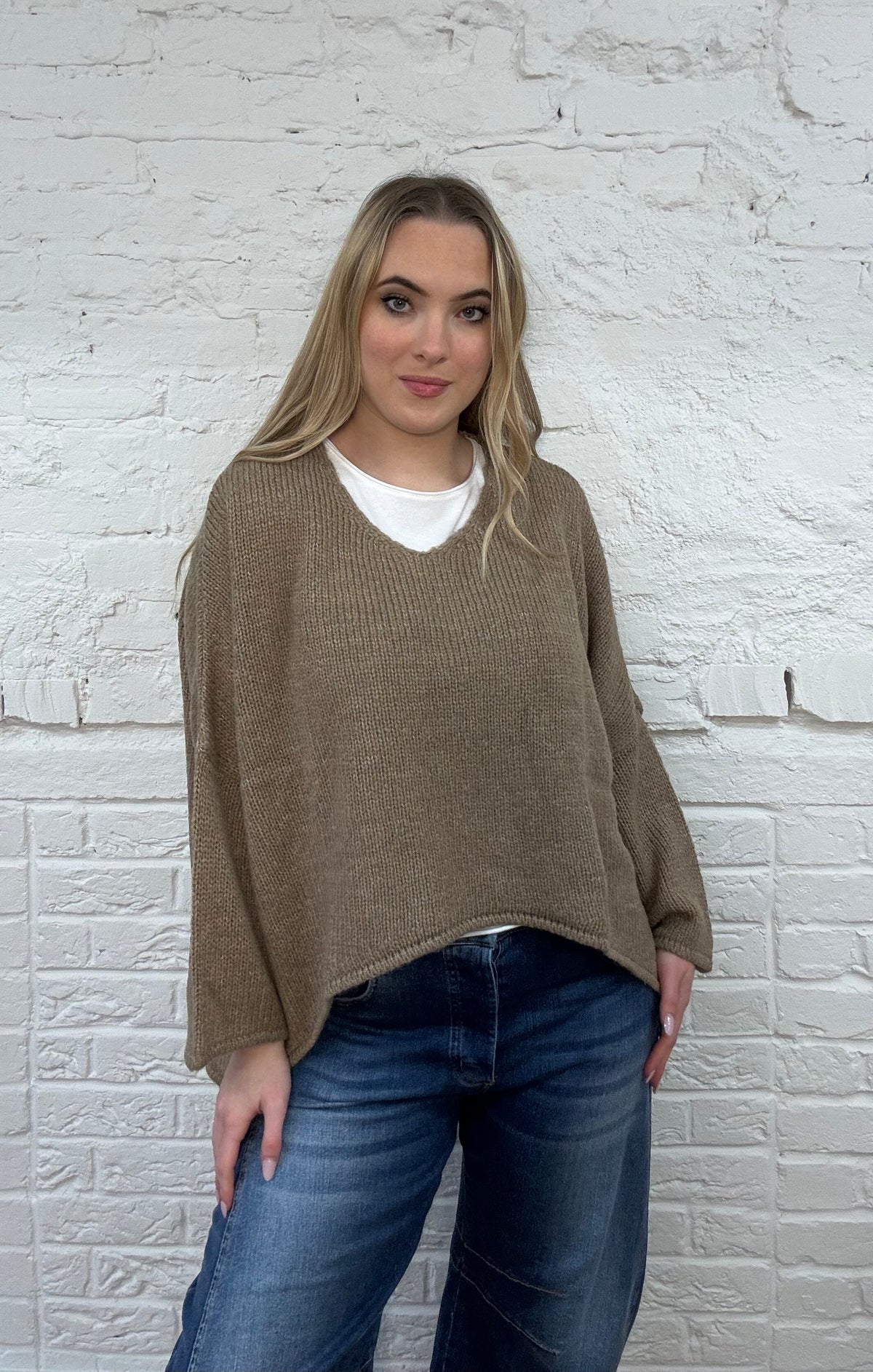 The Lauretta Oversized Hi Lo Sweater