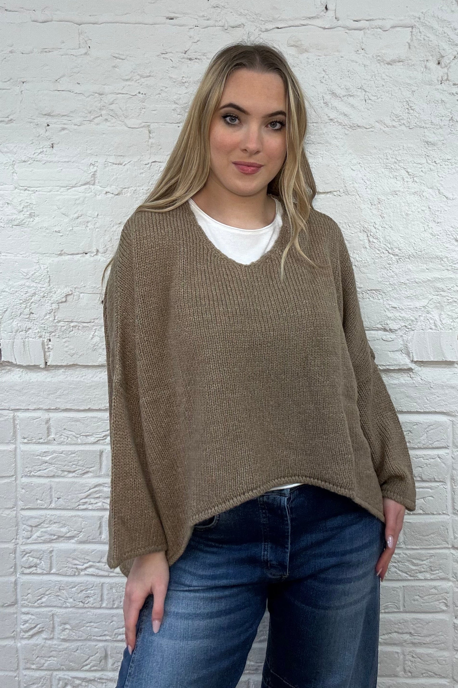 The Lauretta Oversized Hi Lo Sweater