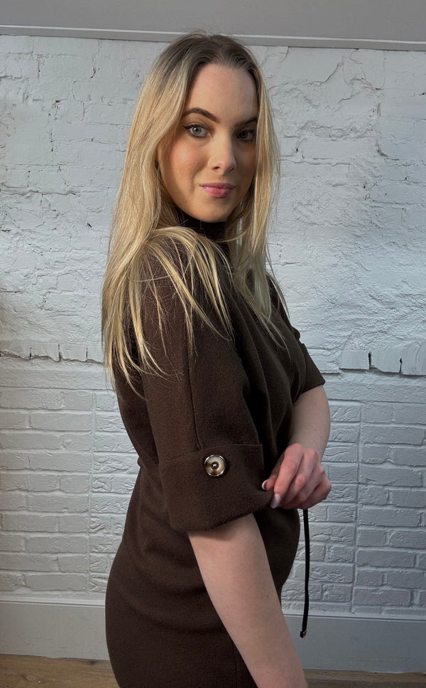 The Noir Belted Dress