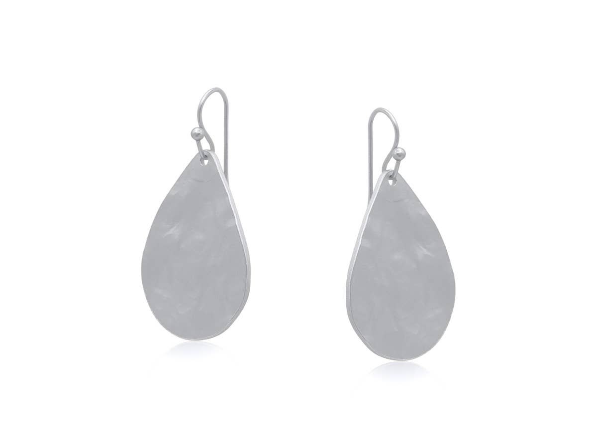 CHRISTA ROUGH CUT METAL EARRINGS