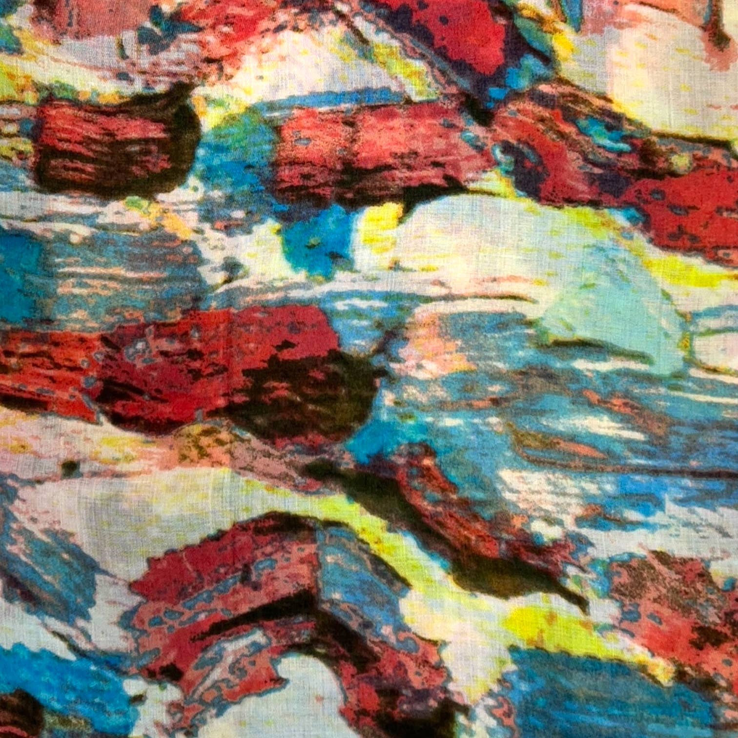 Bright Coloured Canvas Scarf