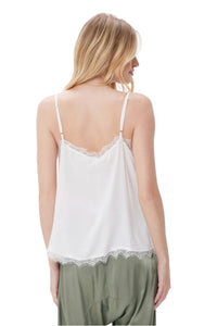 Crepe Lace Trim Cami