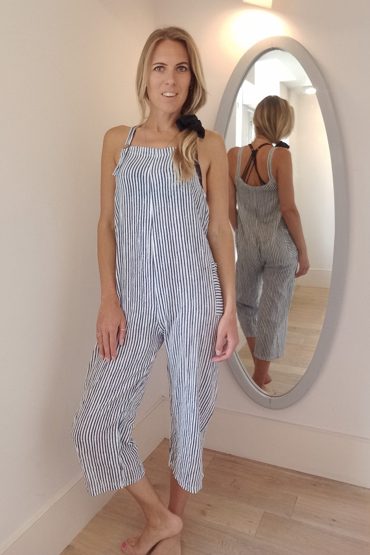 Pinstripe Dungarees