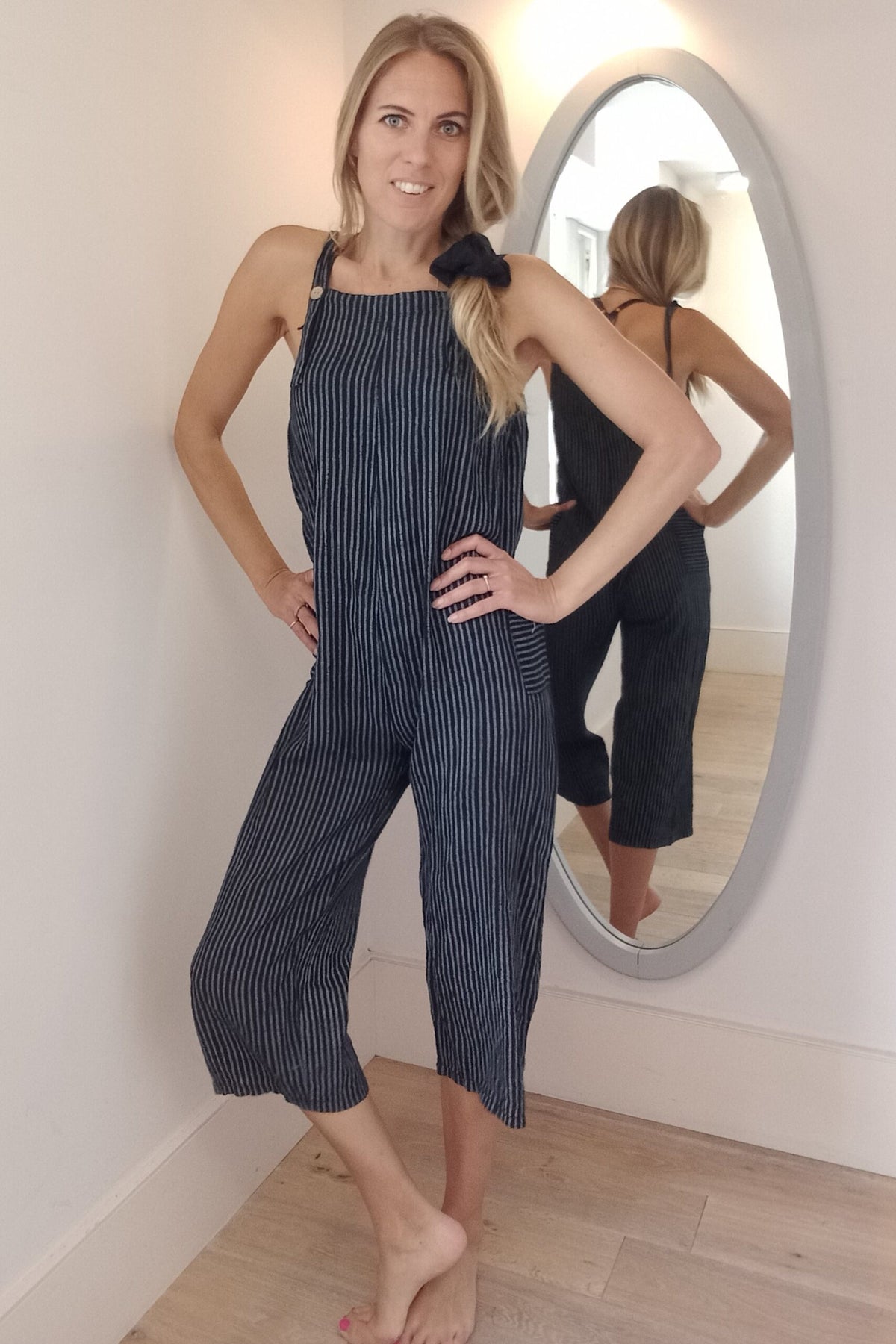 Pinstripe Dungarees