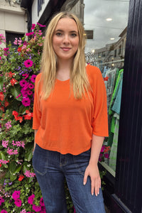 V-Neck Short Sleeve Light Knit