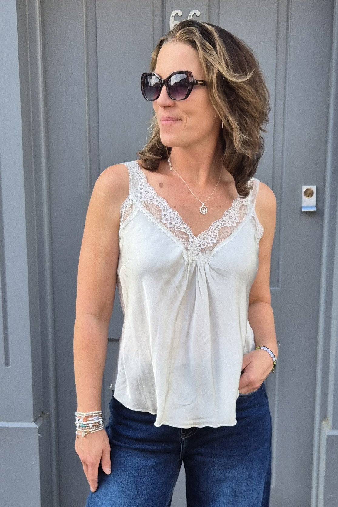 The Reese Lace Trim Cami