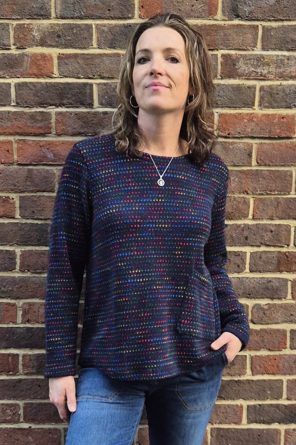Fleck Top With Pocket