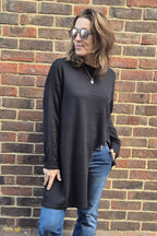 Bellatrix Asymmetric Zip Detail Knit