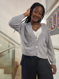 Cardigan With Two Front Pockets