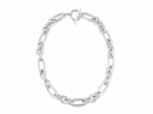Maude Oval Links Tbar Statement Necklace