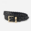 Plait Faux Leather Belt with Gold Buckle BEL062