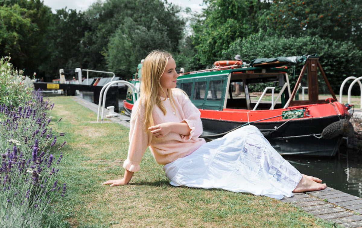 Alpaca Ruffled Cuff Cardigan