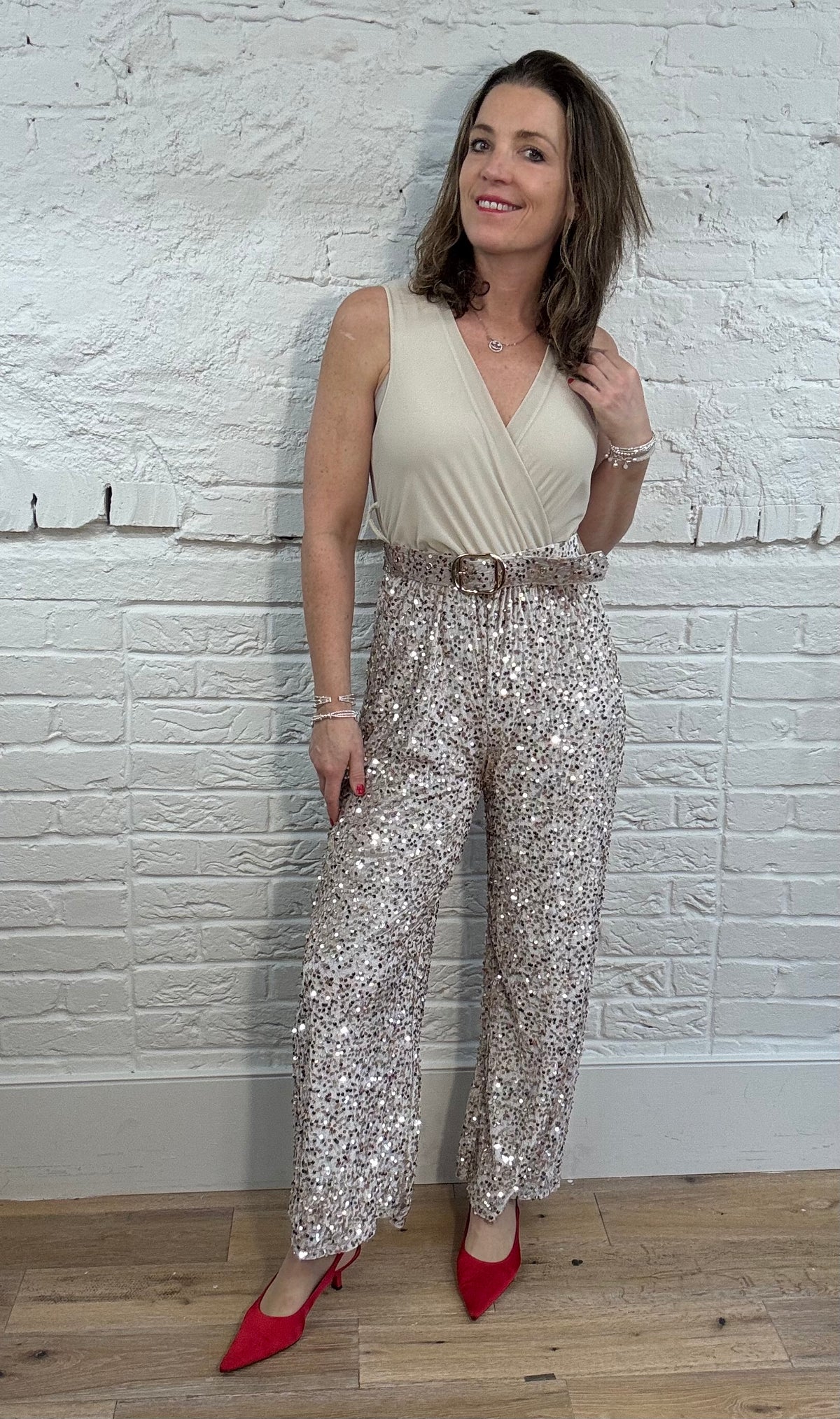 The Stardust Velvet Sequin Jumpsuit